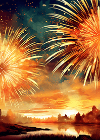 美しい打ち上げ花火の着せかえ#1995