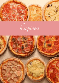 Delicious pizza on light pink