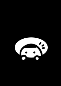 Black theme of flat head boy