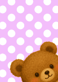 Bear Loves Apple Candy_You called?pink3