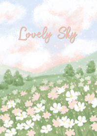 Lovely sky lovely flowers