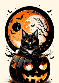 halloween cat 28161A
