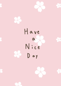 Cute cherry blossom and pink beige.