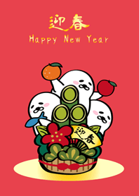 慵懶海豹部隊˙過年(亮紅色)