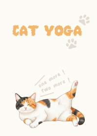 Cat doing yoga.1