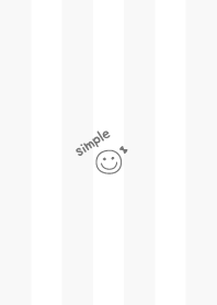 Smile Ribbon =White= Stripe