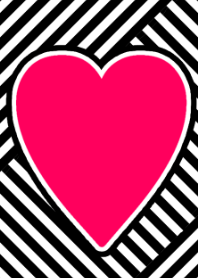 Heart and monochrome border