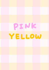 Pink Yellow Check