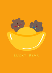 ตุ๊กตาหมีนำโชคแมวนำโชค-สีเหลือง