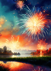 Beautiful Fireworks Theme#205