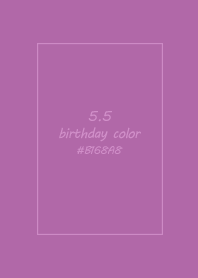 birthday color - May 5