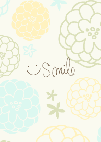 Handwritten flower gentle color17 Japan