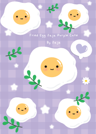 Fried Egg Jaja Purple Cute By Jaja