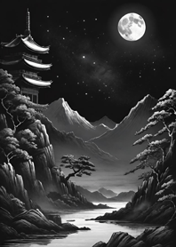 Moon in the dark night bc8830