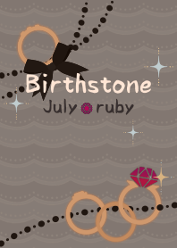 Birthstone ring (Jul) + camel [os]
