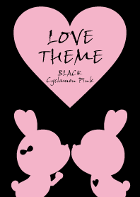 LOVE THEME Black & Cyclamen Pink.