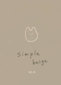Simple beige mo