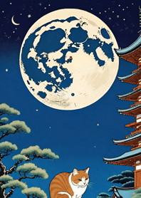 Cat under the Moon 483aB4
