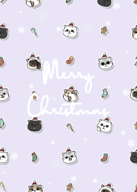 neko christmas1 - light purple