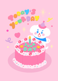 Today is your birthday ver. puppy pink