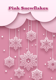 Pink Snowflakes Theme jp