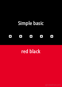 Simple basic red black
