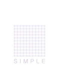 おとなシンプルチェック（パープル）V.4