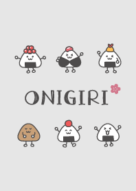 rice ball Cherry blossoms'Gray'