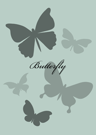 날아다니는 아름다운 나비(라이트 민트)