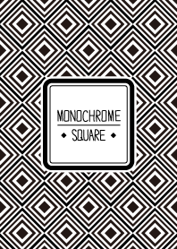 シンプルモノクロ-四角-