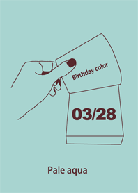 Birthday color March 28 simple
