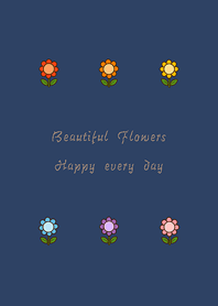 幾朵小花兒(午夜藍)