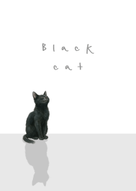 Black cat - White Gray theme