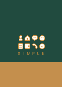 シンプル（brown green)V.444