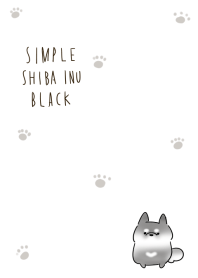シンプル しばいぬ 黒