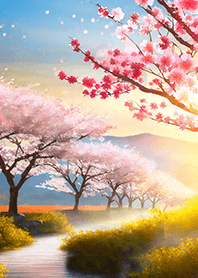 優美な春の風景の着せかえ(Spring-503)
