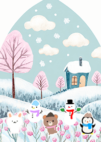 可愛い北欧風着せかえ(Winter-1000)