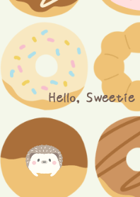 Hedgehog and Donuts green