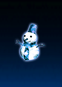Snowman Blue @ Winter Feature