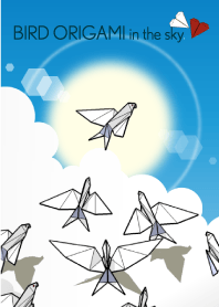 ORIGAMI BIRD in the sky