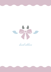 simple devil heart Theme Ribbon 17
