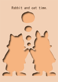 Rabbit and cat time
