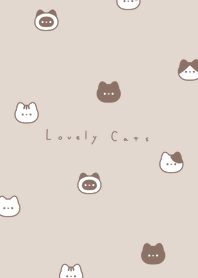 ゆるいねこ。ベージュ。