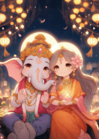 Lakshmi and Ganesha for Good Life V.28