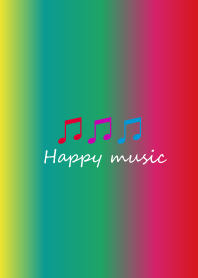 Happy music in rainbow