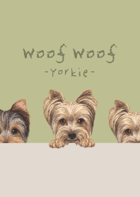 Woof Woof - Yorkie - MATCHA GREEN