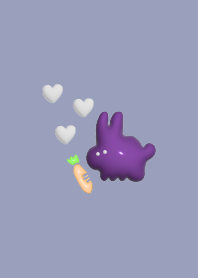 No.11  rabbit navy red purple gray