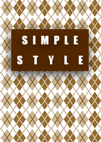 Check Brown Simple style