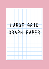 LARGE GRID GRAPH PAPER/ROSE PINK