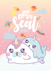 Seal Unicorn Galaxy Pink Lady Pastel